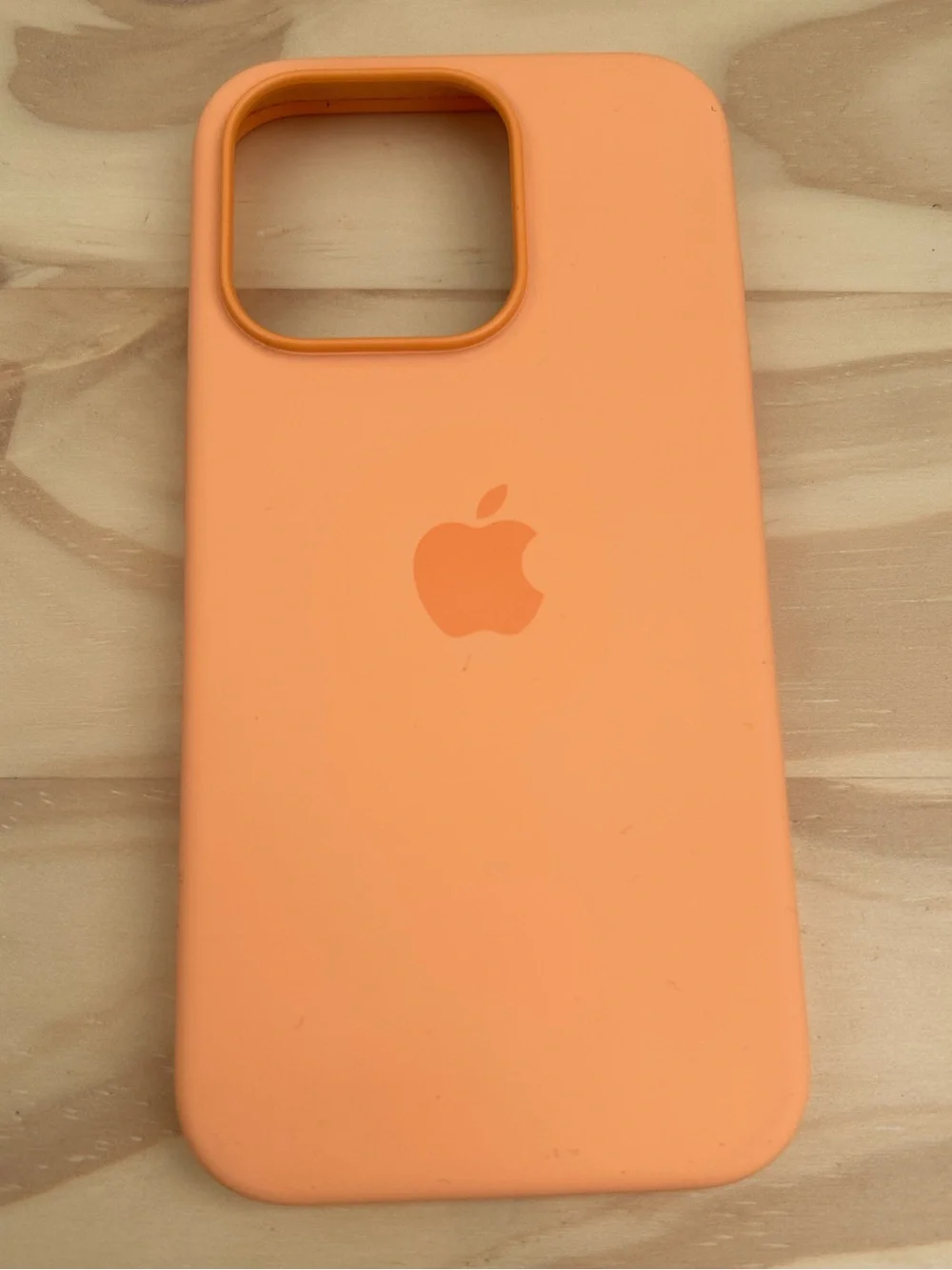 Apple Silicone MagSafe Case for iPhone 15 Pro Orange Sorbet